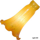 Ls97 Lily Flower Blown Glass Lamp Shade Replacement Yellow