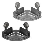 Suction Cup Shower Caddy Shelf Bathroom Corner Bath Storage Holder Rack