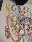 Lot Of Little Girls Costume Dress Up 40 Pieces Jewelry Necklaces Bracelets Rings