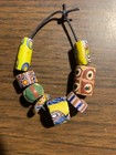 Antique Venetian African Trade Beads - Millefiori Italian Glass   Silver  b956 