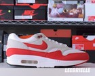 Size 11 -  2017  Nike Air Max 1 Anniversary White Red 908375-103