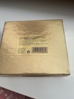 Estee Lauder 1997 White Linen Enamel Gold Green Leap Frog Solid Perfume Compact