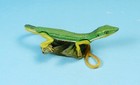 Kaiyodo Animatales Animal In Japan Choco Q Green Grass Lizard Female Mini Figure