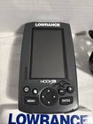 Lowrance Hook 4x Chirp Gps Head Unit W power Cord  Sun Cover transducer Untested