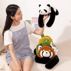 45cm Long Arm Weighted Plush Doll     Cute  Soft Red Panda Cuddly Cartoon Animal