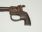 Vintage Rare 1920 Hubley  star  Cast Iron Toy Cap Gun  3 1 2   Working 