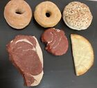 Fake Food Display Case Props Steak Doughnuts Bun Pita Bread For Photos Realistic