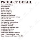 Michael Kors Mk4744 Emery White Dial Two Tone Bracelet 33 Mm Women s Watch