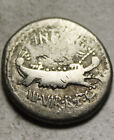 Rare Genuine Ancient Roman Silver Coin Marc Antony Denarius Galley Eagle Galey 8