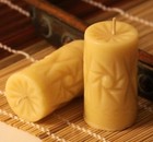  2  Handmade 100  Pure Beeswax Candle Crystal Shape 100  Cotton Wick