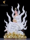 Tailed Fox Fairy Woman Statue Couple Marriage Girl Feng Shui Home Decorate