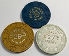 Classic Las Vegas 25 Cent Casino Lot- 3 Nice Finds