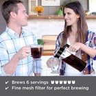 Willow   Everett 1 3l Cold Brew Coffee And Iced Tea Maker Pitcher W  Mesh Filter