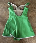 Vintage 60s 70s Catalina Daisy Mod Swimsuit Skirtini One Piece Size 10
