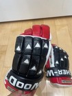 Vintage Sherwood Hockey Gloves Nhl Platinum Sp-5060 Chicago Blackhawks