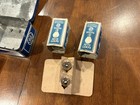 Vintage 10 Piece Bulb Tin And Cans As Shown  Bonus Mazda Bulbs And Insert fs