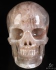 5 0  Fire Quartz Hand Carved Crystal Skull  Super Realistic  Crystal Healing