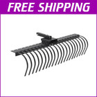 Tow Behind Landscape Rake 60  Lawn Tow Dethatcher With 21 Steel Coil Tines 3 Pt