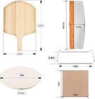 5 Pcs Round Pizza Stone Set  13  Pizza Stone For Oven And Grill With Pizza Peel