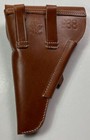 Wwii German Walther P38 Shoftshell Pistol Holster -brown Leather
