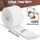 Professional 6 Pack White Athletic Sports Tape - 1 5 Inch    30 Feet Per Roll   T