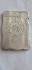 Antique Sterling Silver Aesthetic Calling Card Case Hand Engraved Florals 65 Grm