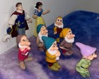 1993 Disney  Snow White   6 Dwarfs   Prince Charming - 8 Pvc Figure Lot Vintage