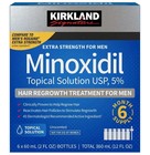 Kirkland Minoxidil 5  Extra Strength Men 6 Month Supply Hair Regrowth Exp 08 27 