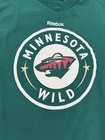 Reebok Minnesota Wild Long Sleeve Shirt Xl Cotton Blend Retro Fit