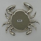 Bath   Body Works Silver Metallic Crab 3 Wick Candle Holder