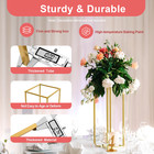 23 6in 10pcs Tall Gold Metal Flower Stand For Wedding Table Centerpieces Decor