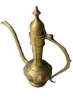 Vintage Arabic Brass Indian Islamic Jewelled  Dallah Aftaba Pot Appr  8 5   t X8   w