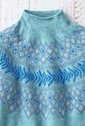Coldwater Creek Glacial Glow Sweater Color Aqua Sky Multi