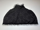 Victorian Gothic Steampunk Witchy Cape Xxl Black Lace Trim Living Dead Souls