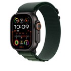 Apple Watch Alpine Loop Band - Dark Green 49mm - Black Titanium Finish - Medium