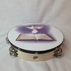 Beautiful 10 Inch Dove Bible Holy Spirit Church Praise Worship Jesus Tambourine