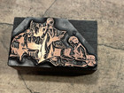 Printing Letterpress Printers Block Antique Copper Busy Office Scene  2477 