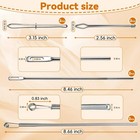 8pcs Sjyopin Drawstring Threader Tool  Stainless Steel Threading Tool Silver