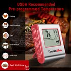 Digital Cooking Meat Thermometer   Clock Timer Food Steak Oven Smoker Bbq Grill