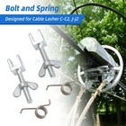 Cable Lasher Bolt   Spring For C C2 J J2 Wire Door Latch Repair Stainless Steel
