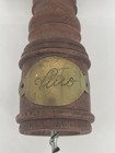 Vintage Vino Wooden Corkscrew With Engraved Brass Plate