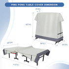 Ping Pong Table Cover Outdoor Waterproof  Dual Function Table Tennis Cover Fits