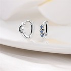 Pandach 925 Sterling Silver Tiny Star   Moon Huggie Hoop Earrings For Women Gift