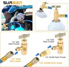 R1234yf Self-sealing Can Tap  F-1 4 Sae 1 2 Lh Thread Valve Tool With Adapter