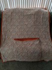 Vintage Quilt W  Foot Pocket 44x86 Farmhouse Pineapple Cow Hearts Flowers 