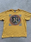 Vintage Kiss Rock And Roll Over Yellow Concert T-shirt Size L 100  Cotton
