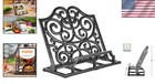 Vintage Cookbook Stand  Cast Iron Holder - Classic Black