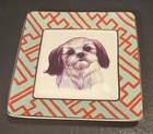 Vintage Shih Tzu  8x8    Collectible Dog Plate By C Wonder