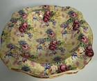 Royal Winton Welbeck Soup Bowls 1995 Grimwades England Chintz Floral Gold  7 1 8