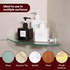 2-pack Glass Shelf Shower Shelves Wall Mounted Shower Bathroom Organizer Shelves